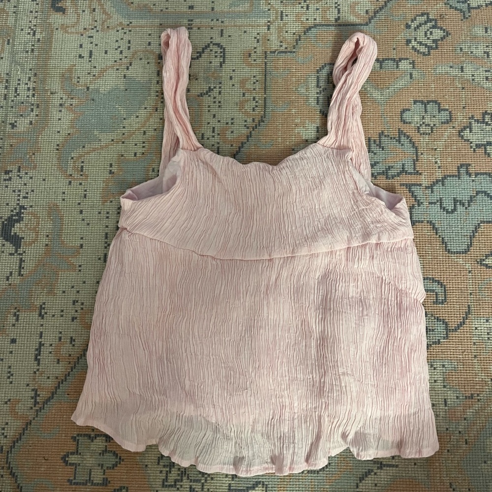 Pink rouche top